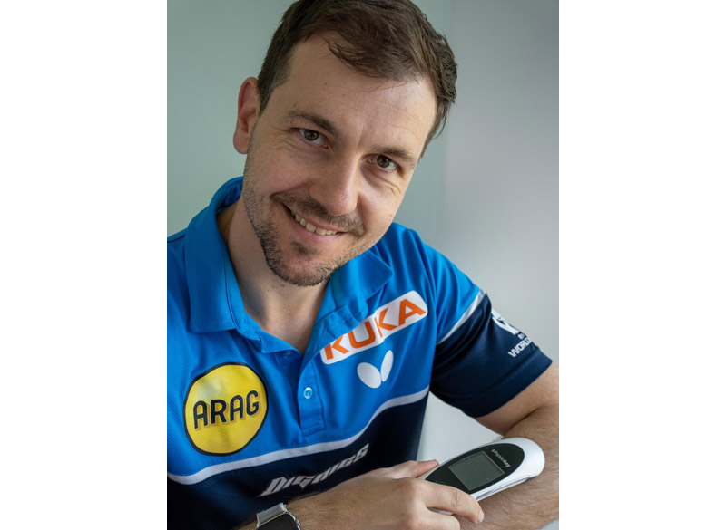 Timo Boll mit seinem physiokey