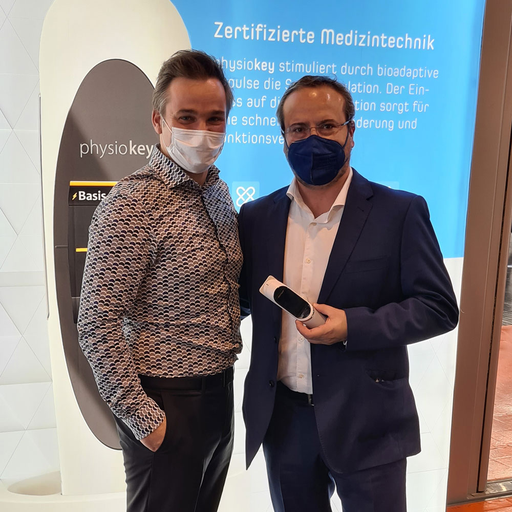 Ulrich Burr von Keytec und Jorge Blanco von Fisaude